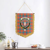 Robertson Ancient Tartan Crest Wall Hanging Banner